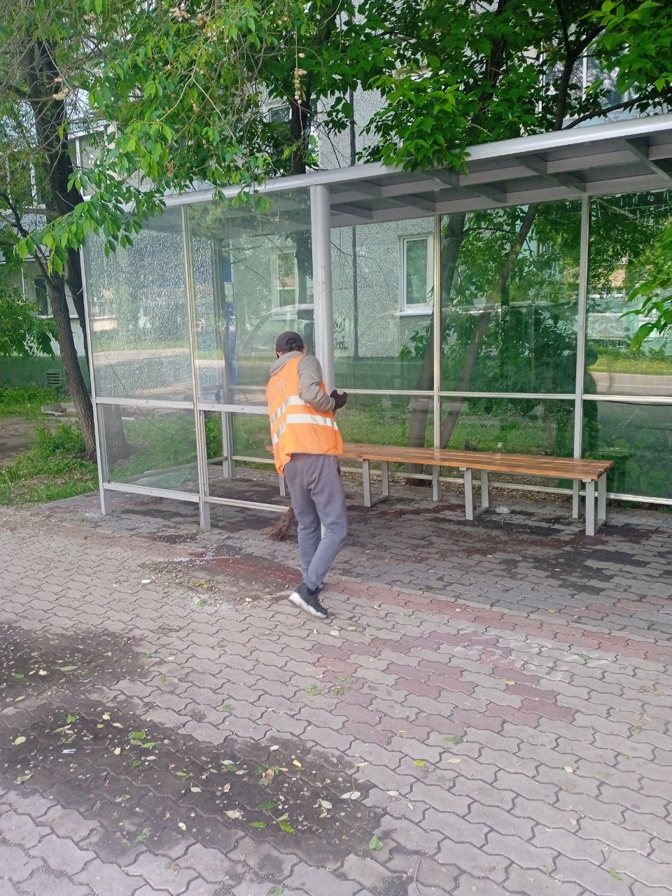 ГСТК ремонтирует остановки в Благовещенске ГСТК ремонтирует остановки в Благовещенске
