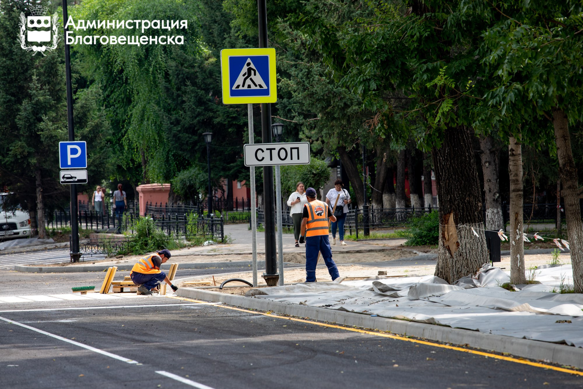 Маршрут построен: в Благовещенске обновляют пешеходную сеть Маршрут построен: в Благовещенске обновляют пешеходную сеть