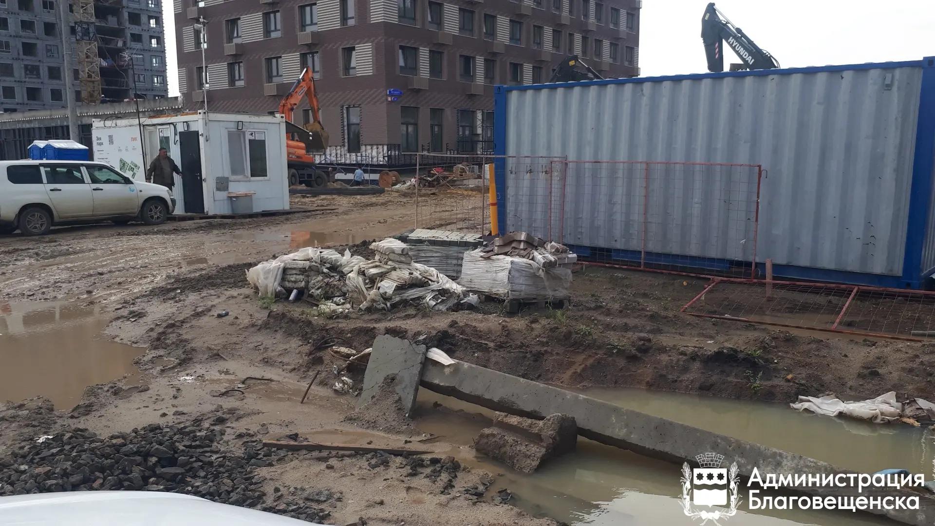 Около миллиона за пять дней: благовещенских застройщиков наказывают за нарушение правил благоустройства