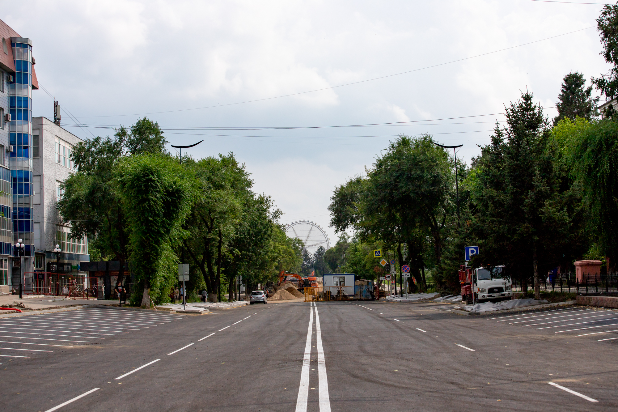В Благовещенске после ремонта открыли ключевой участок улицы 50 лет Октября