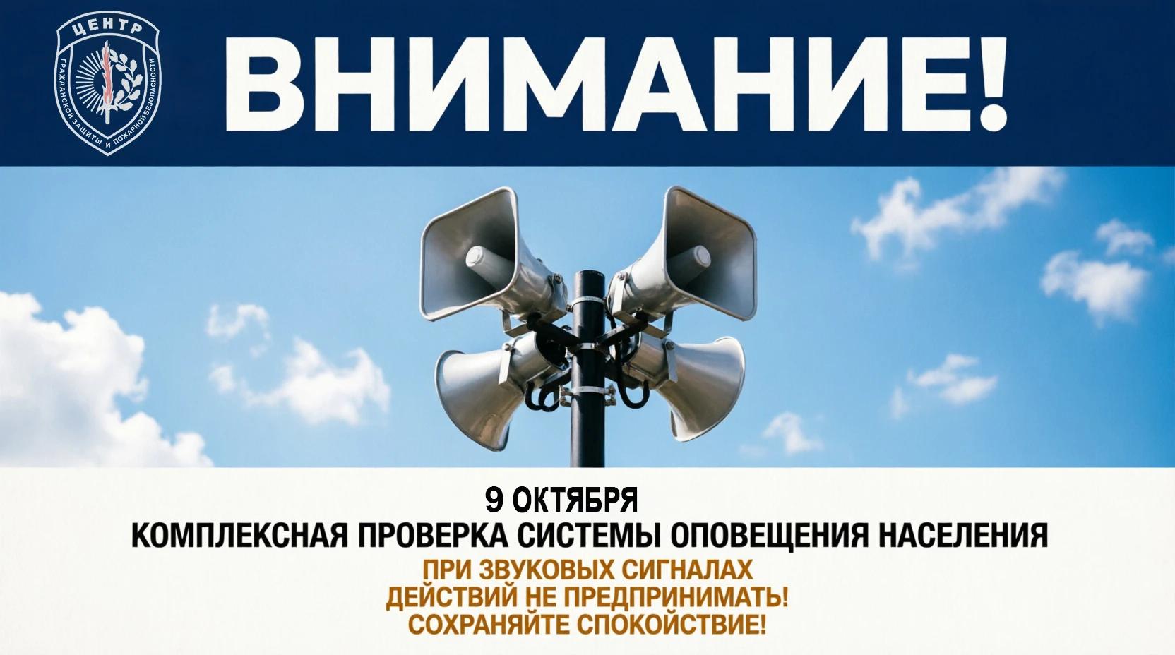В Благовещенске перенесли дату проверки систем оповещения. Она состоится 9 октября