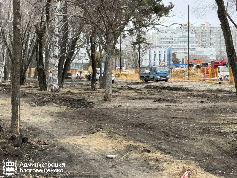 Сквер БГПУ начал преображаться: подрядчик перешёл к земляным работам