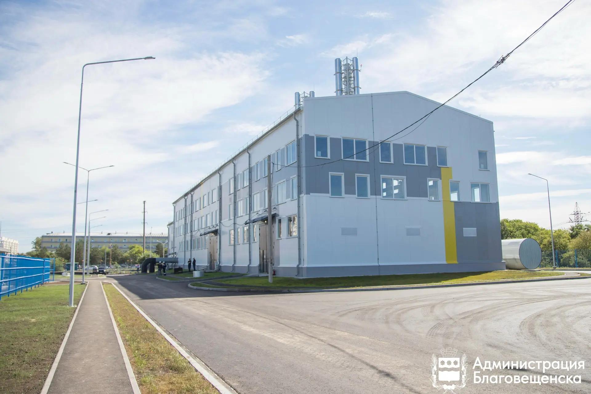 Новая газовая котельная в Благовещенске готова на 70%