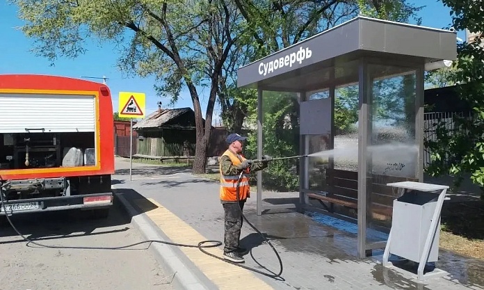 Около 700 тонн мусора с улиц города вывезли ГСТК с начала года
