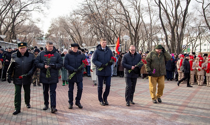 Память воинов-интернационалистов почтили в Благовещенске