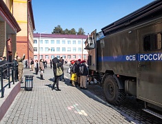 Школы Благовещенска принимают якутских юнармейцев