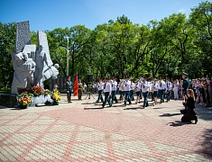 В Благовещенске открыли временный мемориал памяти участников локальных войн и конфликтов