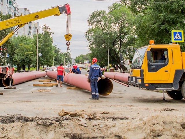 В амурской столице без полного перекрытия дороги построят участок тепловой сети