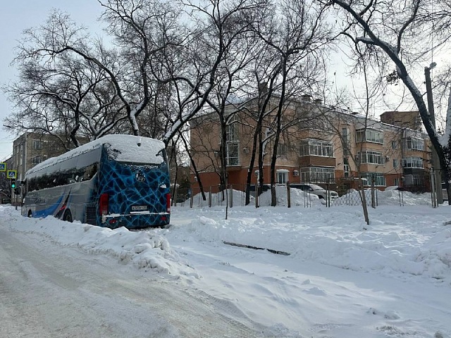 Городские власти привлекли госавтоинспекторов к очистке города после рекордного снегопада