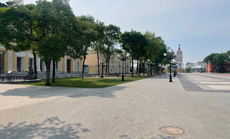 От парков до шоссе: в Благовещенске идет сезонный покос травы 