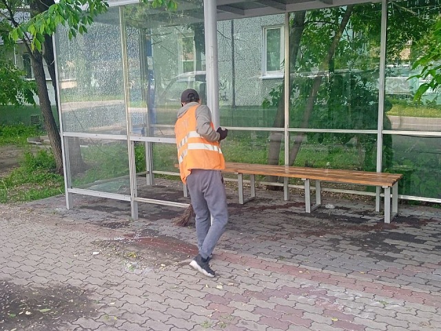 ГСТК ремонтирует остановки в Благовещенске