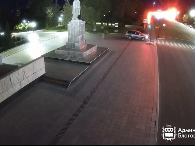 Водитель, заехавший на площадь Ленина, лишился прав