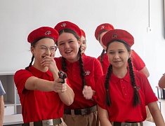 Школы Благовещенска принимают якутских юнармейцев