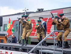 Ретропоезд «Победа» прибыл в Благовещенск