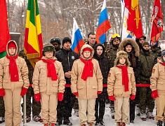 В Благовещенске прошло первенство города по горным лыжам и сноуборду, посвящённое памяти выпускника ДВОКУ, Героя России Ковтуна Андрея