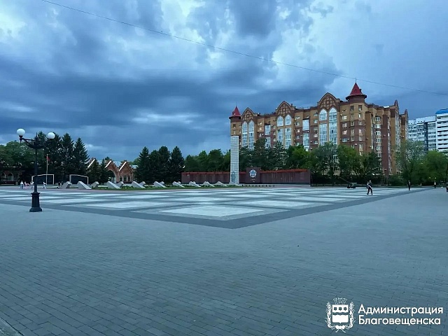 Из-за сильного дождя в Благовещенске введут режим повышенной готовности 