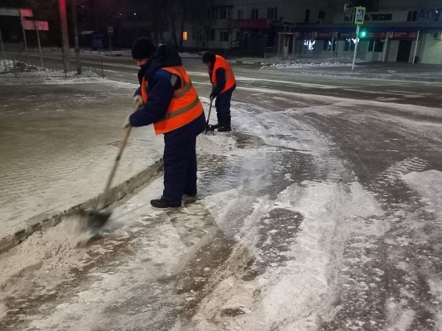 В Благовещенске ГСТК очистил Чайковского и Красноармейскую 