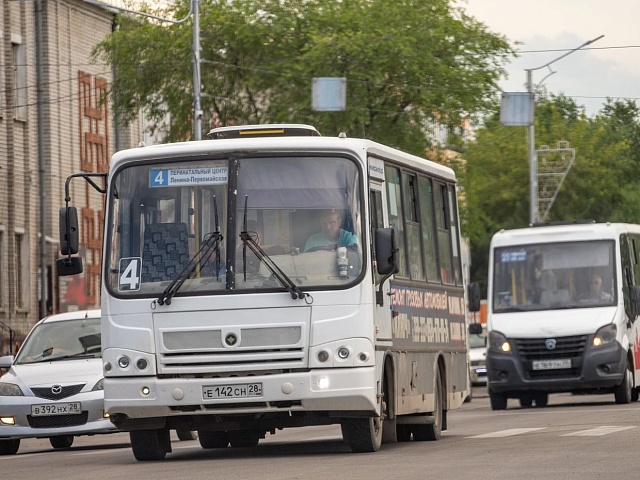В Благовещенске временно изменится схема движения ряда автобусных маршрутов