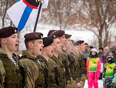 В Благовещенске прошло первенство города по горным лыжам и сноуборду, посвящённое памяти выпускника ДВОКУ, Героя России Ковтуна Андрея