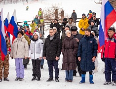 В Благовещенске прошло первенство города по горным лыжам и сноуборду, посвящённое памяти выпускника ДВОКУ, Героя России Ковтуна Андрея