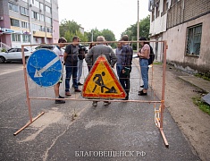 Мэр Благовещенска Олег Имамеев выехал на подтапливаемые во время дождей участки