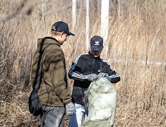 Волонтёры присоединились к экологической акции «Город берегу»