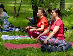 В Городском парке прошел фестиваль йоги