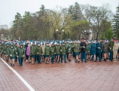 Митинг, посвященный 78 годовщине Победы в Великой Отечественной Войне, прошел в Благовещенске