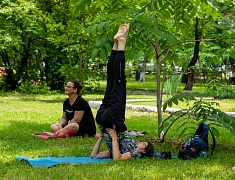 В Городском парке прошел фестиваль йоги