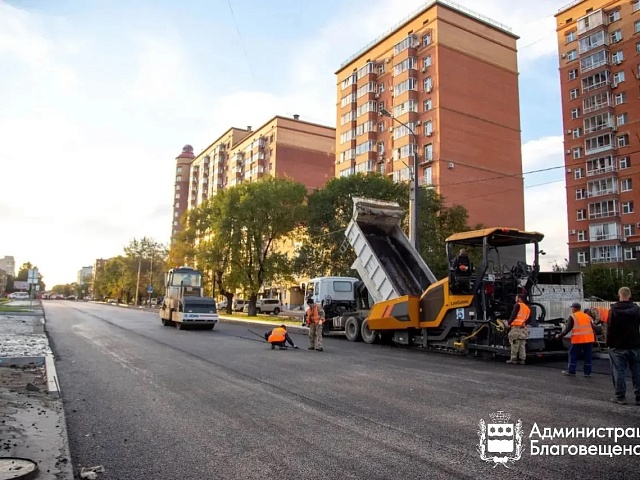 30 сентября в Благовещенске откроют для движения перекресток Октябрьская – Богдана Хмельницкого