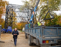 В Благовещенском Первомайском парке продолжается второй этап реконструкции