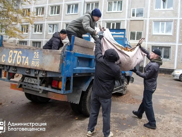 Больше 350 субботников объединили жителей областного центра. В Благовещенске проходит осенний этап «Города берегу»