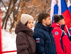 В Благовещенске прошло первенство города по горным лыжам и сноуборду, посвящённое памяти выпускника ДВОКУ, Героя России Ковтуна Андрея