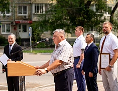 В Благовещенске торжественно открыли «Мурал Победы»