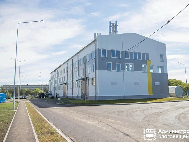 Новая газовая котельная в Благовещенске готова на 70%